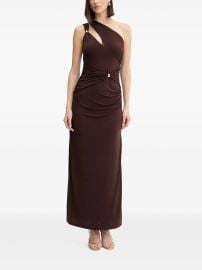 Herv Lger Aurora cut-out ring-detail Maxi Dress Brown at Farfetch